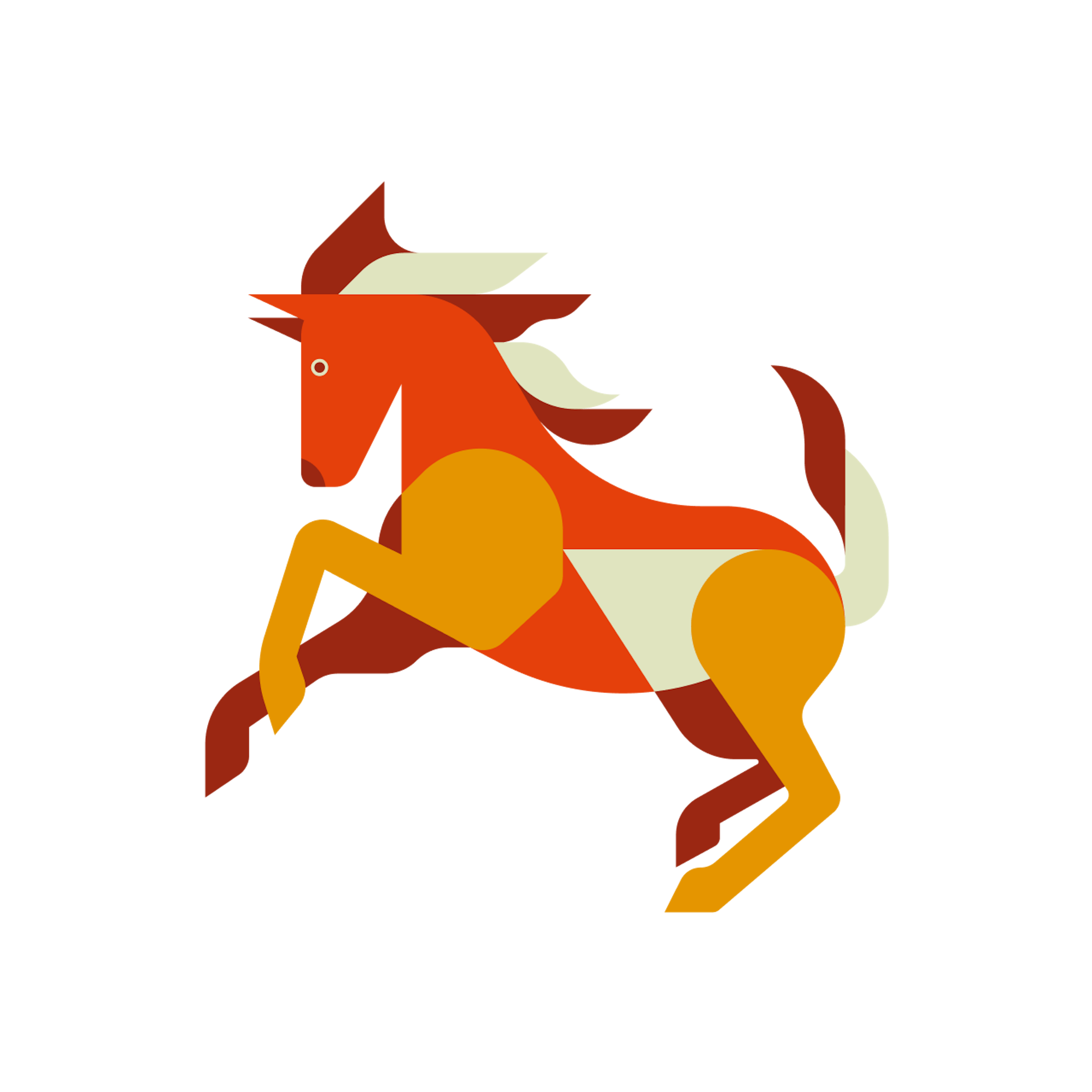 Horse Chinese Zodiac Animal Sign Icon