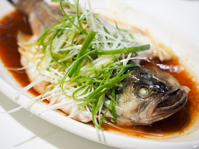 Chinese New Year steamed fish
