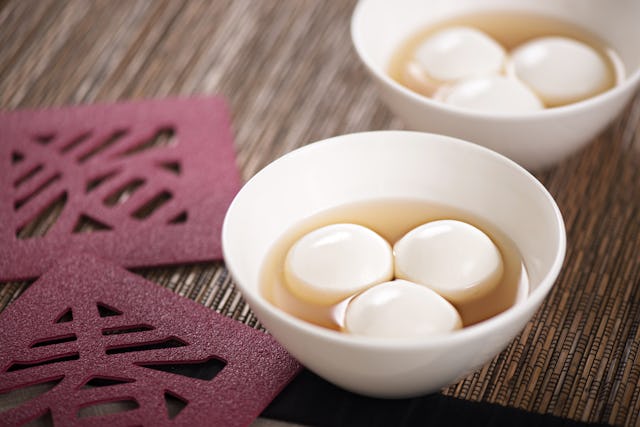 Chinese New Year Lantern Festival yuan xiao dessert (rice balls) 