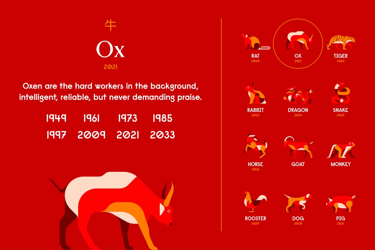 Year of the Ox Chinese Zodiac, Personality, Horoscope (2024)